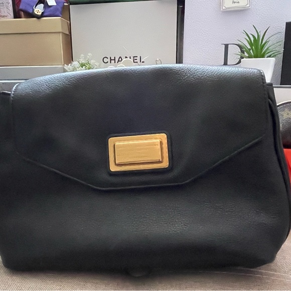 ✨Marc by Marc Jacobs Black Pebbled Leather Shoulder Bag/Crossbody Bag✨EUC - Picture 5 of 13